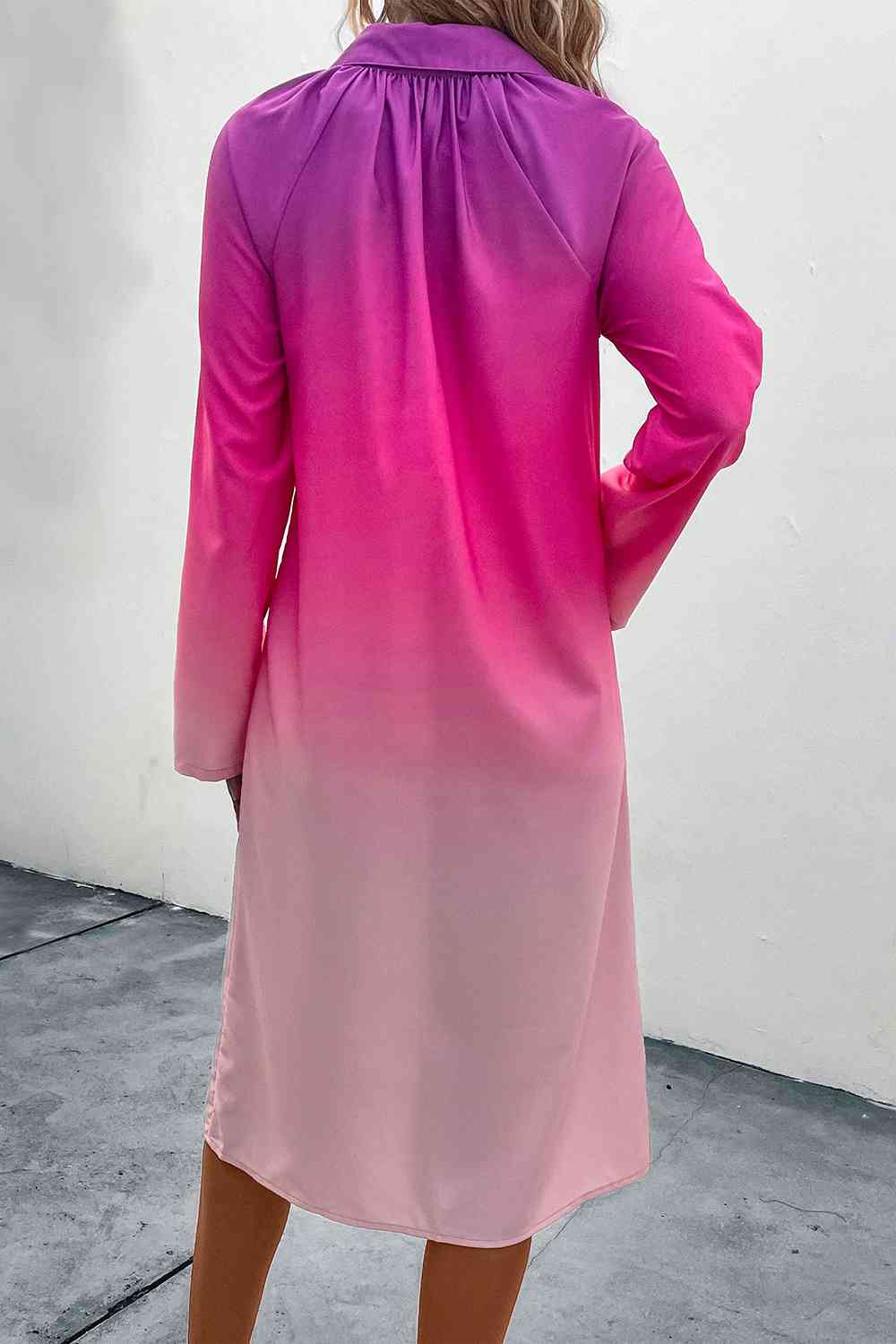 Victoria Long Sleeve Shirt Dress